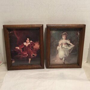Pair of mid-century prints of Victorian children Thomas Lawrence & Henry Raeburn